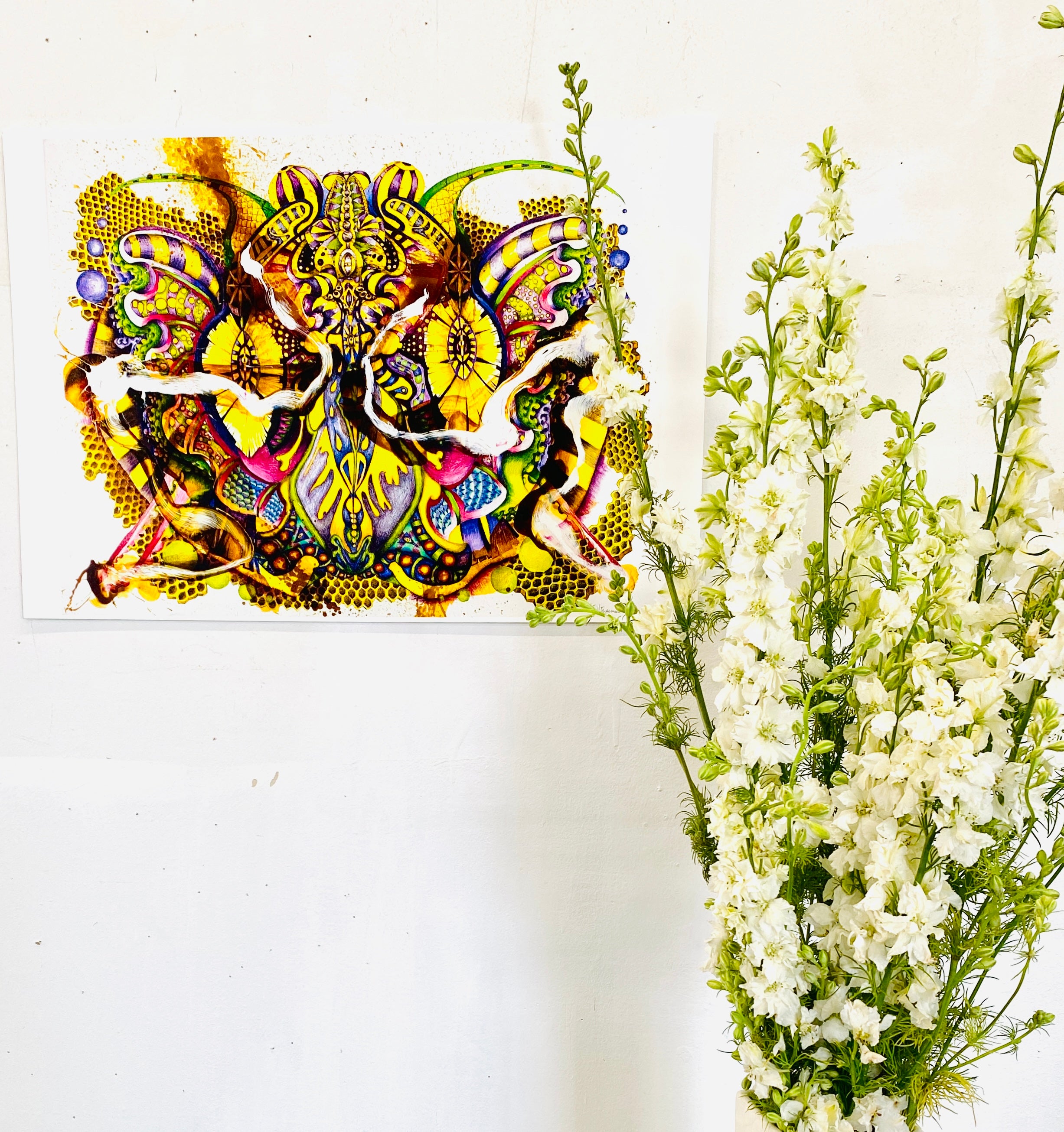 The Medicine Bee, 13 × 19 inches  Giclée print