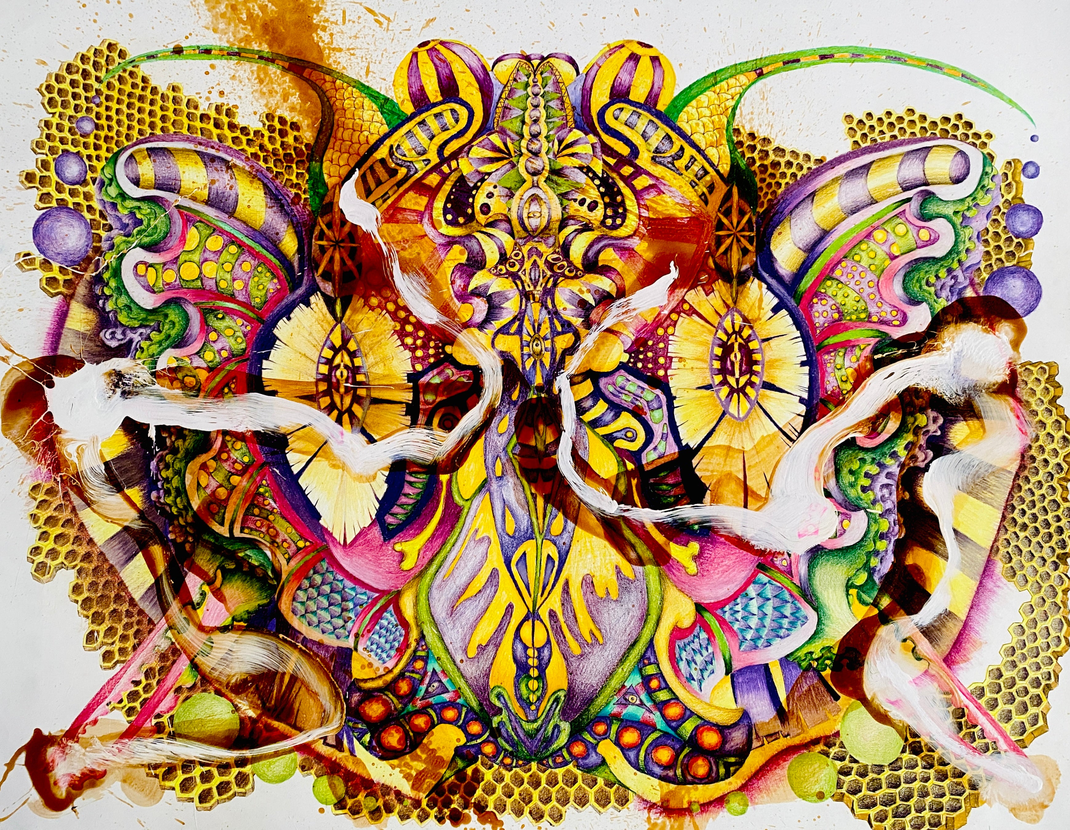 The Medicine Bee, 13 × 19 inches  Giclée print